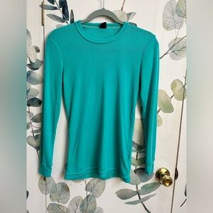 Vintage Patagonia Made in USA Capilene long sleeve aqua base layer xsmall, 80’s